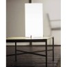 PRANDINA TAVOLO CPL T1 CROMO DIFFUSORE BIANCO OPALINO